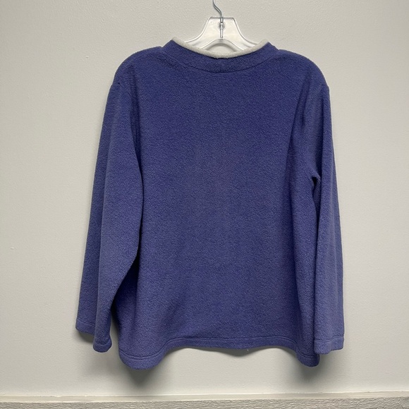 Fleece Snowman Embroidered Top XL - Picture 2 of 6